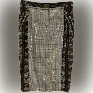 Byron Lars sequined cocktail skirt- mini mermaid style size 4